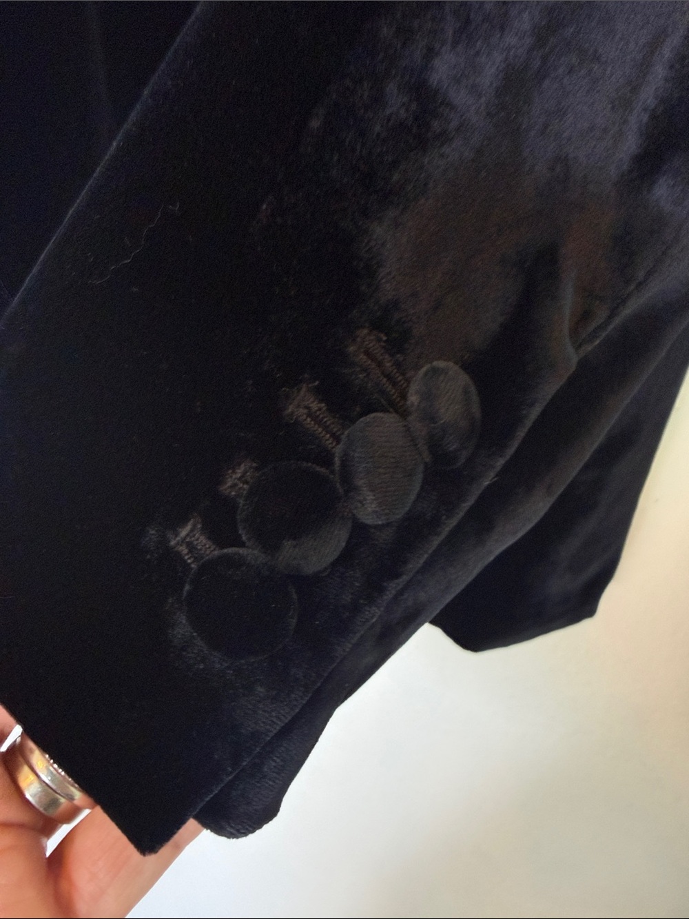 Perfect Banana Republic Velvet Black Blazer 10 - Picture 4 of 8